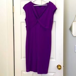 Lafayette 148 form fitting purple dress